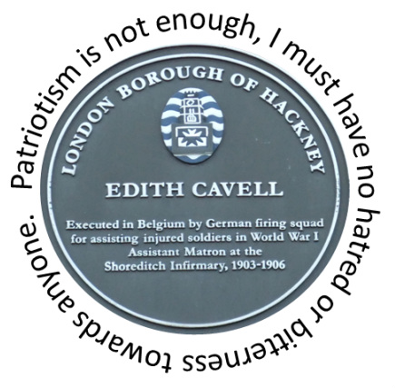 Edith Cavell plaque