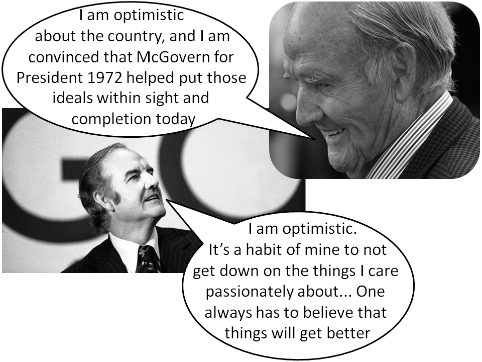 George McGovern, optimist