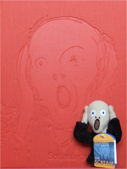 Sotheby's Edvard Munch The Scream catalogue and finger puppet