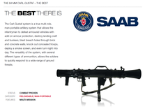 Saab AB Carl Gustav 84mm Recoilless Rifle. The best multi-purpose weapon there is